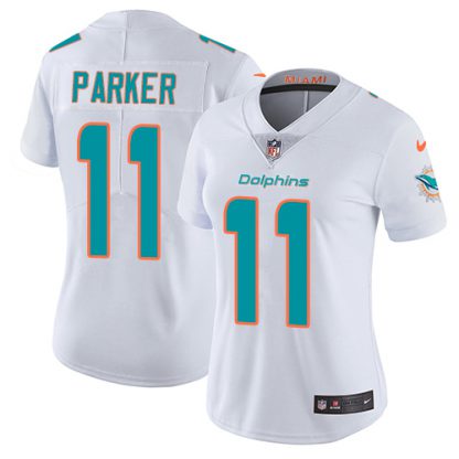 Nike Miami Dolphins #11 DeVante Parker White Women's Stitched NFL Vapor Untouchable Limited Jersey