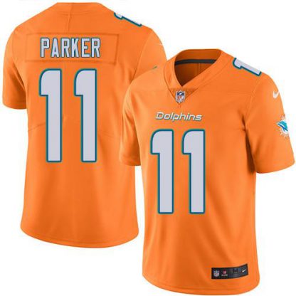 Nike Miami Dolphins #11 DeVante Parker Orange Youth Stitched NFL Limited Rush Jersey
