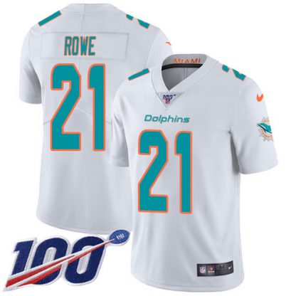 Nike Miami Dolphins #21 Eric Rowe White Youth Stitched NFL 100th Season Vapor Untouchable Limited Jersey