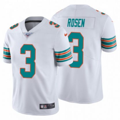 Nike Miami Dolphins #3 Josh Rosen White Alternate Men's Stitched NFL 100th Season Vapor Untouchable Limited Jersey