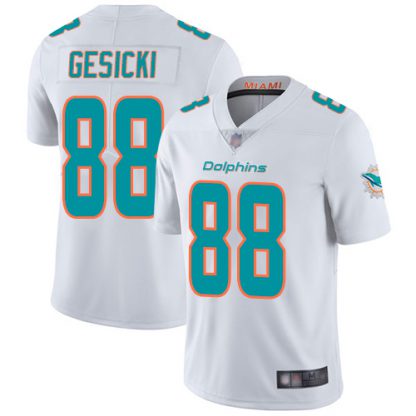 Nike Miami Dolphins #88 Mike Gesicki White Men's Stitched NFL Vapor Untouchable Limited Jersey