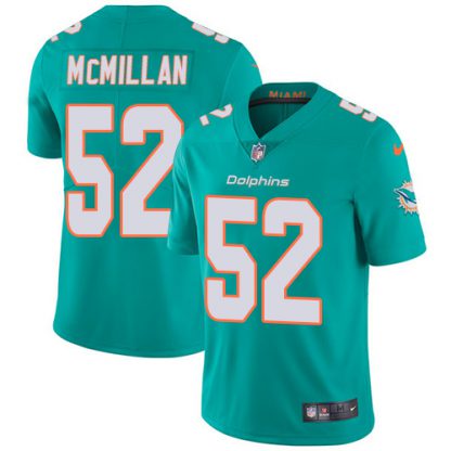 Nike Miami Dolphins #52 Raekwon McMillan Aqua Green Team Color Men's Stitched NFL Vapor Untouchable Limited Jersey