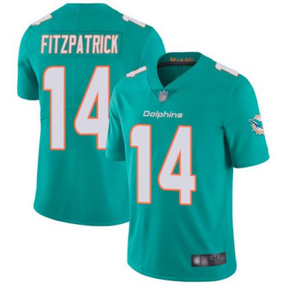 Nike Miami Dolphins #14 Ryan Fitzpatrick Aqua Green Team Color Men's Stitched NFL Vapor Untouchable Limited Jersey