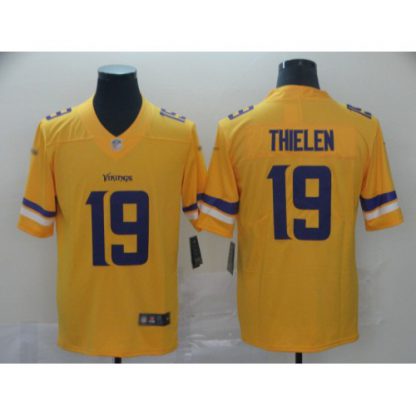 Nike Minnesota Vikings #19 Adam Thielen Gold Men's Stitched NFL Limited Inverted Legend Jersey