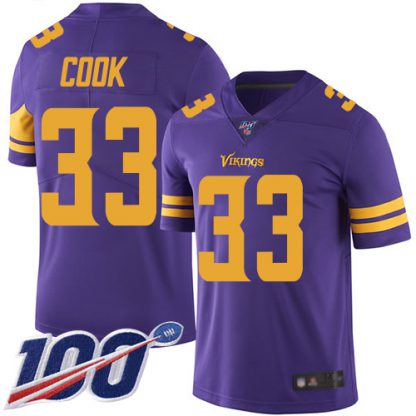 Nike Minnesota Vikings #33 Dalvin Cook Purple Youth Stitched NFL Limited Rush 100th Season Jersey