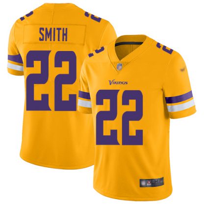 Nike Minnesota Vikings #22 Harrison Smith Gold Men's Stitched NFL Limited Inverted Legend Jersey