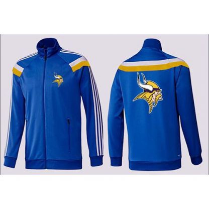 NFL Minnesota Minnesota Vikings Team Logo Jacket Blue_3