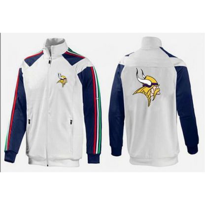 NFL Minnesota Minnesota Vikings Team Logo Jacket White_2