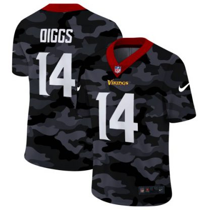 Minnesota Minnesota Vikings #14 Stefon Diggs Men's Nike 2020 Black CAMO Vapor Untouchable Limited Stitched NFL Jersey