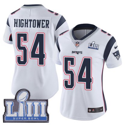 Nike New England Patriots #54 Dont'a Hightower White Super Bowl LIII Bound Women's Stitched NFL Vapor Untouchable Limited Jersey
