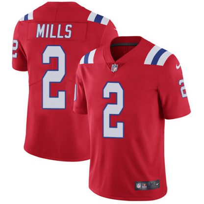 Nike New England Patriots #2 Jalen Mills Red Alternate Youth Stitched NFL Vapor Untouchable Limited Jersey