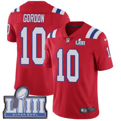 Nike New England Patriots #10 Josh Gordon Red Alternate Super Bowl LIII Bound Youth Stitched NFL Vapor Untouchable Limited Jersey