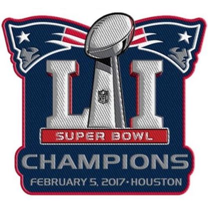 Stitched 2017 New England New England Patriots Super Bowl LI Champions Jersey Patch