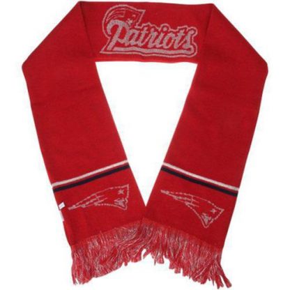 New England New England Patriots Ladies Metallic Thread Scarf Red