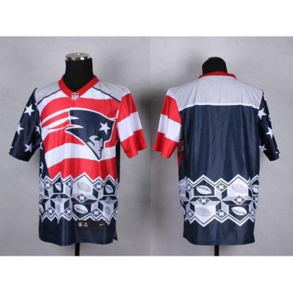 Nike New England Patriots Blank Navy Blue Men's Stitched NFL Elite Noble Fashion Jersey
