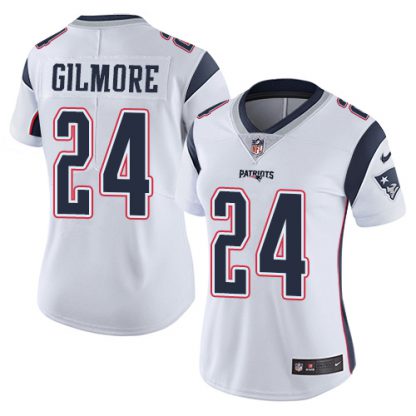 Nike New England Patriots #24 Stephon Gilmore White Women's Stitched NFL Vapor Untouchable Limited Jersey