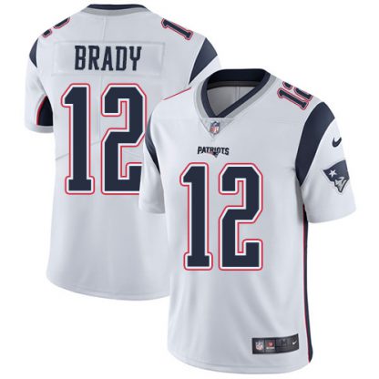 Nike New England Patriots #12 Tom Brady White Youth Stitched NFL Vapor Untouchable Limited Jersey