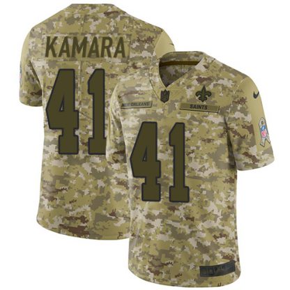 Nike New Orleans Saints #41 Alvin Kamara Camo Youth Stitched NFL Limited 2018 Salute to Service Jersey