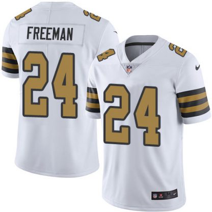 Nike New Orleans Saints #24 Devonta Freeman White Men's Stitched NFL Limited Rush Jersey