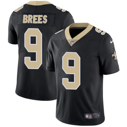 Nike New Orleans Saints #9 Drew Brees Black Team Color Youth Stitched NFL Vapor Untouchable Limited Jersey