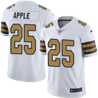 Nike New Orleans Saints #25 Eli Apple White Men's Stitched NFL Limited Rush Jersey