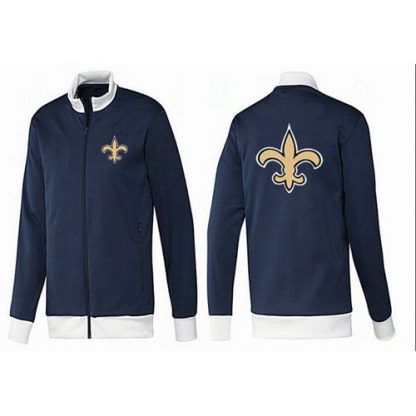 NFL New Orleans New Orleans Saints Team Logo Jacket Dark Blue_1
