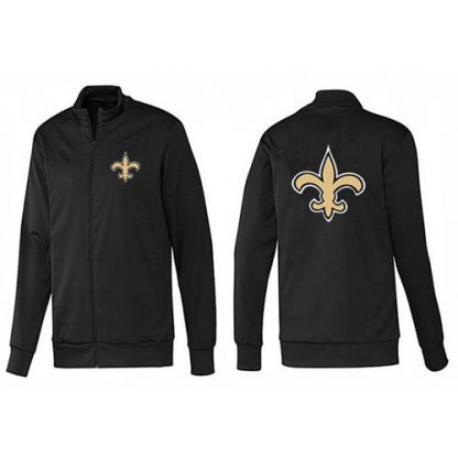 NFL New Orleans New Orleans Saints Team Logo Jacket Black_1