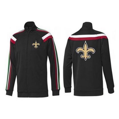 NFL New Orleans New Orleans Saints Team Logo Jacket Black_2
