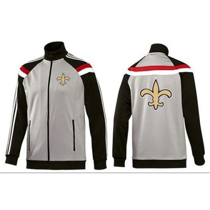 NFL New Orleans New Orleans Saints Team Logo Jacket Grey