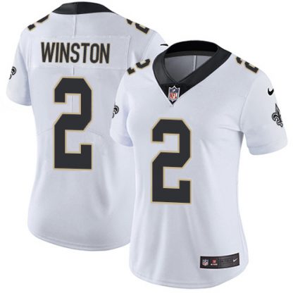 Nike New Orleans Saints #2 Jameis Winston White Women's Stitched NFL Vapor Untouchable Limited Jersey