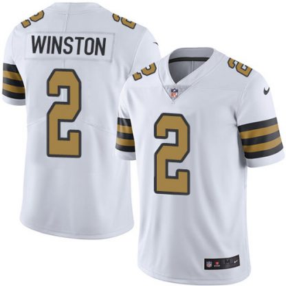 Nike New Orleans Saints #2 Jameis Winston White Youth Stitched NFL Limited Rush Jersey