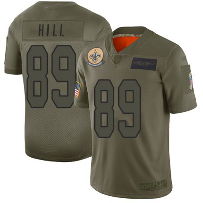 Nike New Orleans Saints #89 Josh Hill Camo Men's Stitched NFL Limited 2019 Salute To Service Jersey