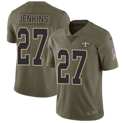 Nike New Orleans Saints #27 Malcolm Jenkins Olive Youth Stitched NFL Limited 2017 Salute To Service Jersey