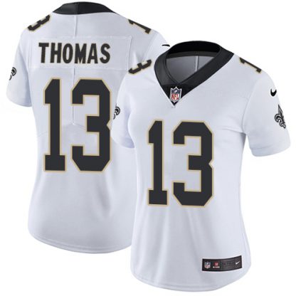 Nike New Orleans Saints #13 Michael Thomas White Women's Stitched NFL Vapor Untouchable Limited Jersey