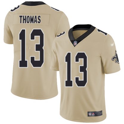 Nike New Orleans Saints #13 Michael Thomas Gold Men's Stitched NFL Limited Inverted Legend Jersey