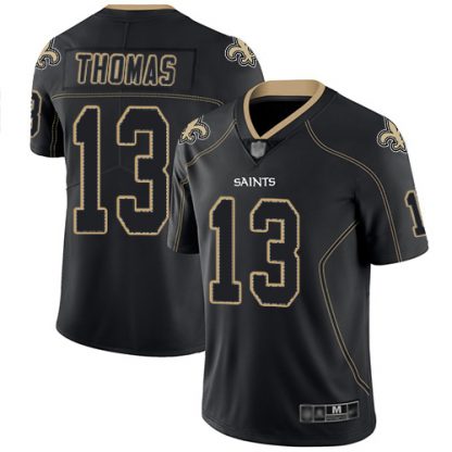 Nike New Orleans Saints #13 Michael Thomas Lights Out Black Men's Stitched NFL Limited Rush Jersey