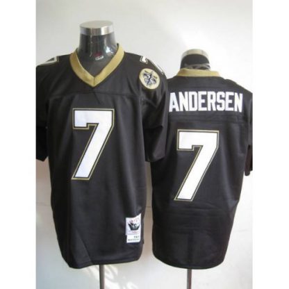 Mitchell And Ness New Orleans Saints #7 Morten Andersen Black Stitched Throwback NFL Jersey