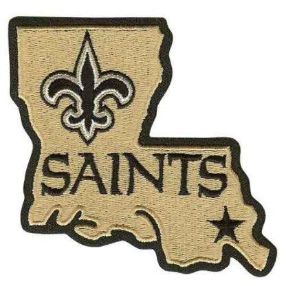 Stitched New Orleans New Orleans Saints Louisiana State Logo Jersey Patch