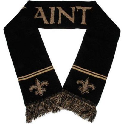 New Orleans New Orleans Saints Ladies Metallic Thread Scarf Black