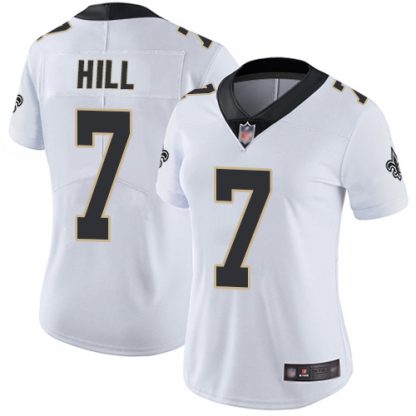 Nike New Orleans Saints #7 Taysom Hill White Women's Stitched NFL Vapor Untouchable Limited Jersey