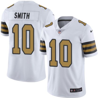 Nike New Orleans Saints #10 Tre'Quan Smith White Youth Stitched NFL Limited Rush Jersey