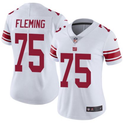 Nike New York Giants #75 Cameron Fleming White Women's Stitched NFL Vapor Untouchable Limited Jersey