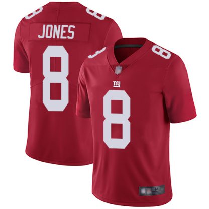 Nike New York Giants #8 Daniel Jones Red Men's Stitched NFL Limited Inverted Legend Jersey