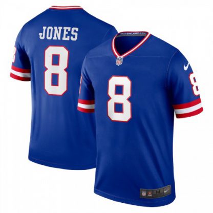 New York New York Giants #8 Daniel Jones Nike Men's Royal Classic Player Legend Jersey