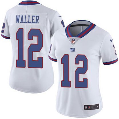 Nike New York Giants #12 Darren Waller White Women's Stitched NFL Limited Rush Jersey
