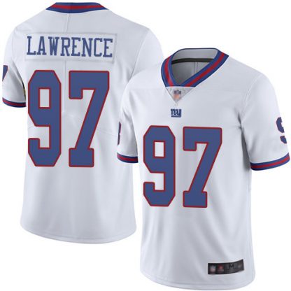 Nike New York Giants #97 Dexter Lawrence White Youth Stitched NFL Limited Rush Jersey