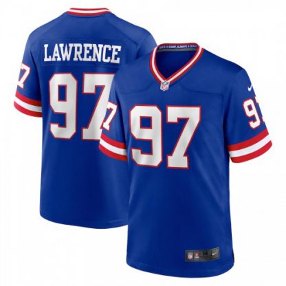 New York New York Giants #97 Dexter Lawrence Royal Nike Men's Classic Retired Player Game Jersey