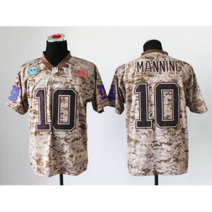 Nike New York Giants #10 Eli Manning Camo Men's Stitched NFL New Elite USMC Jersey