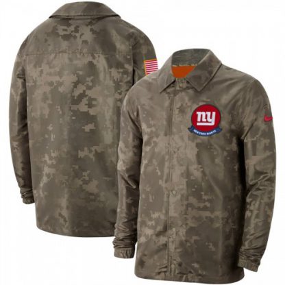Men's New York New York Giants Nike Camo 2019 Salute to Service Sideline Full-Zip Lightweight Jacket