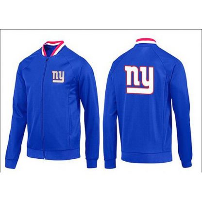 NFL New York New York Giants Team Logo Jacket Blue_1
